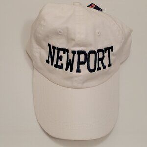 Newport Ballcap White OS Adjustable back strap NWT